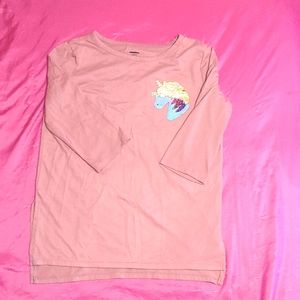 A sparkly unicorn shirt